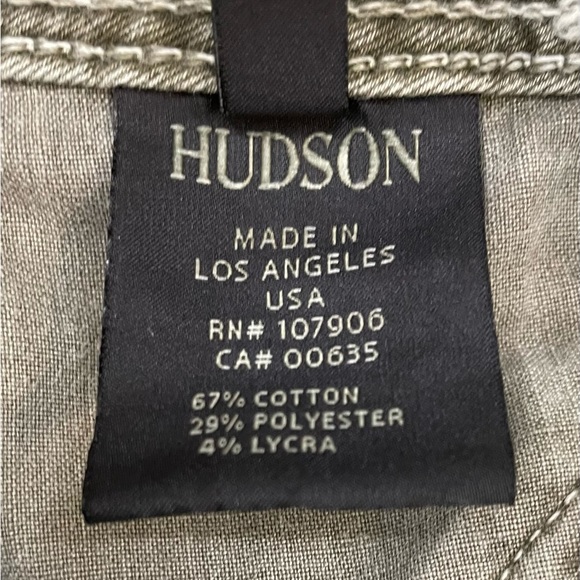 HUDSON JEANS -Sz 27, EUC-Olive Green’COLLIN SKINNY CROP’ - Picture 5 of 14